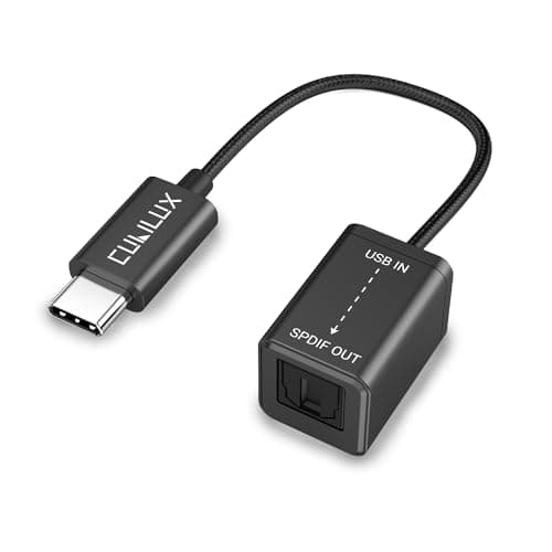 Image of Cubilux USB C to SPDIF Transmitter, Unidirectional Type C to Optical Audio Output Adapter with 192KHz/24bit DAC Compatible with MacBook Pro/Air, Laptop, Computer