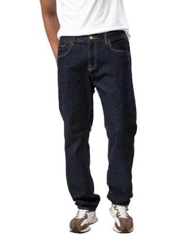 Image of Armani Exchange Men's J16 Straight Fit Comfort Cotton Denim Pants Jeans, Indigo Denim/Indigo,