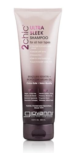 Image of Giovanni 2chic Brazilian Keratin and Argan Oil Ultra Sleek Shampoo 250 ml