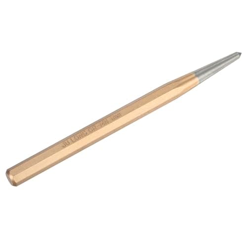 Image of M METERXITY Center Punch 4mm Shank Point, 10x150mm Alloy Steel Center Punch Tool, Impact Resistant Metal Punch Center for Mark/Drilling/Punching/Scribing/Locator/Starting Nail [Golden]