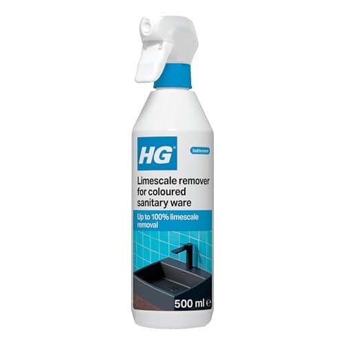 Image of HG Limescale Remover, Colored Sanitary Ware, Powerful for Black Taps, Showers, Sinks 500 ml