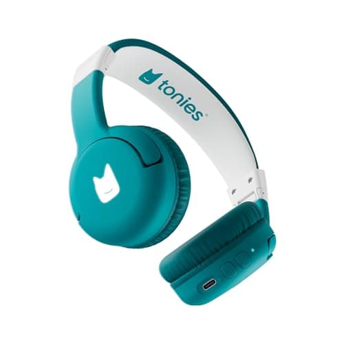 Image of tonies Bluetooth Headphones for Kids - Wireless Over-Ear Headphones for Toniebox 2, Volume Limited, Up to 40 Hours Battery Life, Sea Green