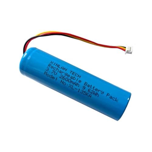 Image of XINLANTECH 18650 1s1p 2600mAh 3.7v Rechargeable Lithium-ion Battery with JST PH1.25/3p Connector Plug Wires / 5C Cell/Support Fast Charging