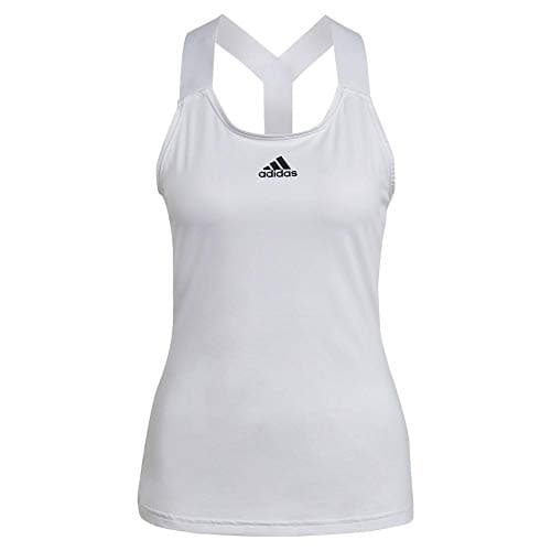 Image of adidas Womens Tennis Tank Aeroready, White/Black, L