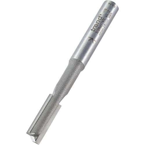Image of Trend Professional Two Flute Pocket Router Cutter, 1/4 Inch Shank, 6.3mm Cut Diameter & 19mm Cut Length, Tungsten Carbide Tipped, 3/20LX1/4TC
