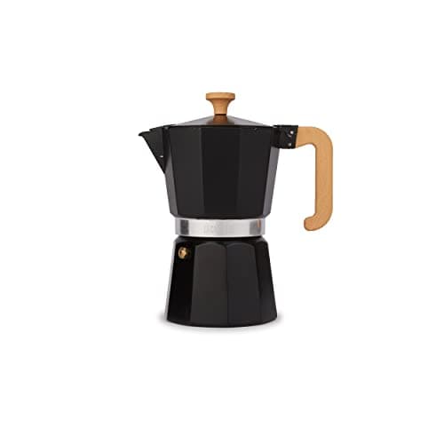 Image of La Cafetière Venice Aluminium Espresso Maker, Six Cup, Black