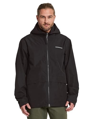 Image of Didriksons Nordic Men's Jacket Outdoor Rain Jacket Waterproof Windproof - Black