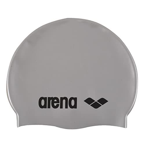 Image of Arena Unisex SWIM CLASSIC SILICONE CAP SENIOR - SILVER/BLACK, Light Bronzer