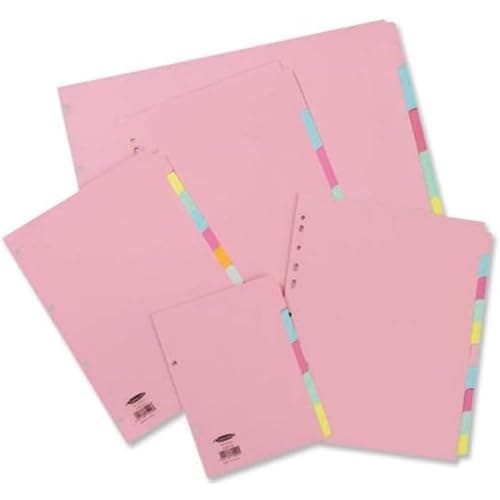 Image of Concord Subject Dividers 230 Micron 5-Part A4 Ref 234256