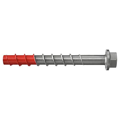 Image of fischer UltraCut FBS II 10x100 45/35/15 US Stainless Steel Hexagonal Heavy Duty Concrete Screw with Hardened Tip for Outdoor & Wet Areas for Secure Mounting in Concrete (Pack of 50)