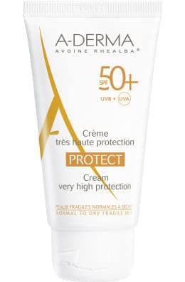 Image of 2 A-derma Protect Cream Sfp50+ 2x40ml High Protection Cream for Sensitive Skin Savings Offer