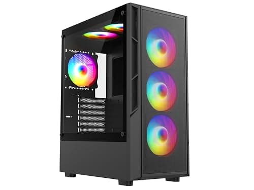 Image of ASC Intel Core i7 Gaming Tower • GT730 2GB Graphics Card • 16GB RAM • 512GB SSD+1TB HDD • 500W 80+ PSU • Black 6 Fan RGB Gaming Case • WIFI • Windows 11