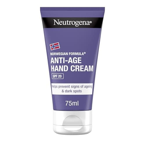 Image of Neutrogena Norwegian Formula Anti-Age Hand Cream with SPF20 (1 x 75 ml), Hand Lotion with Fast-Absorbing Texture, Provides Intense Hydration and Helps Restore Skin's Suppleness