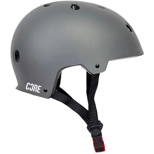 Image of CORE Protection Action Sports Helmet Skate/BMX/Bike/MTB/Roller Derby/Scooter - Grey, S/M