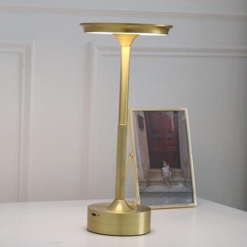 Image of SHEMEI Dining Table Lamp Atmosphere Lighting Cordless Battery Powered Rechargeable Touch Dimmable 3 Light Colors Bedside Mood Light Small Night Lights