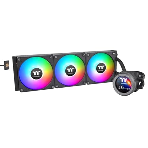 Image of Thermaltake TH420 V2 Ultra EX ARGB AIO CPU Cooler/Water Block 2.1" LCD/Fan 140 * 3/Magnetic Quick Connection/MB ARGB Sync Control/LCD Software Control/CL-W417-PL14SW-A