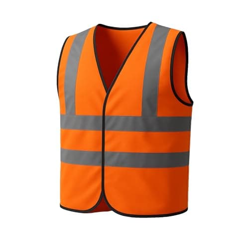 Image of Step Ahead Hi Vis Vest Yellow Orange Small to 4XL High Visibility Safety Workwear Hi Viz Vests Jackets Security Waistcoat Mens Womens PPE Hi Vis T Shirts (Orange, XL)