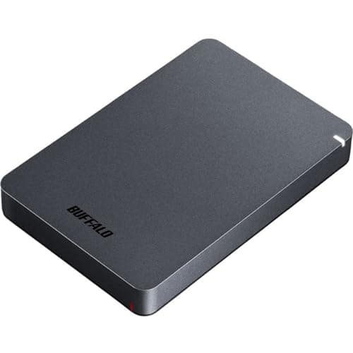 Image of BUFFALO 2TB MiniStation PGF Portable External Hard Drive HDD Shock Resistant, USB 3.0 (3.2 Gen 1x1) for PC, Mac
