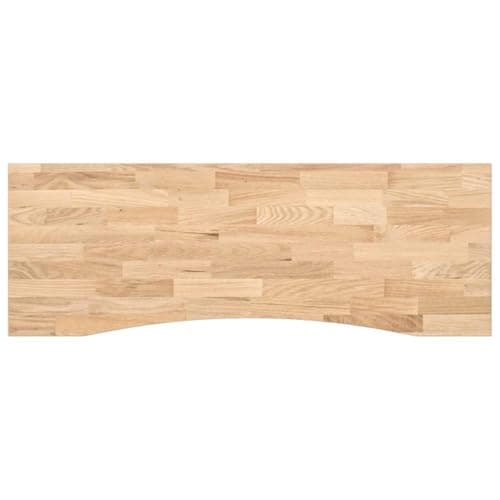 Image of vidaXL Solid Oak Wood Desk Top 140x50x2.5 cm Rectangle - Untreated, Customizable, Durability, Natural Wood