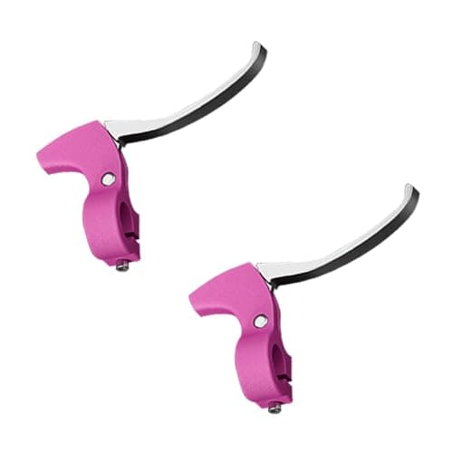 Image of DRYUSFD 1 Pair Bicycle Brake Levers for Cannondale Adventure/Compact, Cycling Brake Lever Handles Handlebar, Aluminum Alloy Brake Lever Brake, Brake Lever Replacement,B-Pink