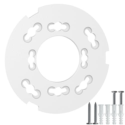 Image of ARSUNOVO Mounting Plate Replacement for Google Nest Protect 2nd Gen(Wired&Battery) - Replacement Backplate for Nest Detector Models 06A & 06C, White