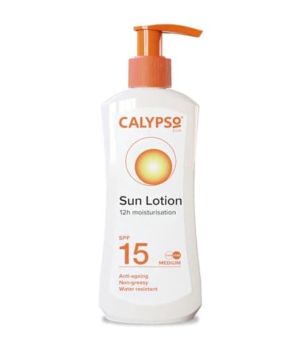 Image of Calypso Press and Protect Sun Lotion, SPF15, 200ml