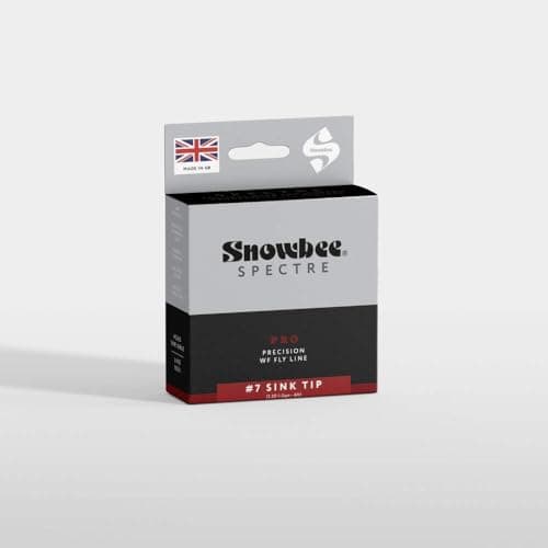 Image of Snowbee Spectre Pro 6 ft Sink Tip Fly Line – WF Profile, Slow Sink 1.25–1.5 IPS, for Controlled Distance and Presentation, #8 White/Deep Red, 102 ft