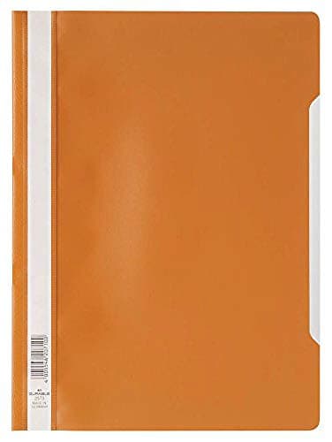 Image of Durable 252309 Clear View Folder-Report File A4 PP, Orange - Pack of 25