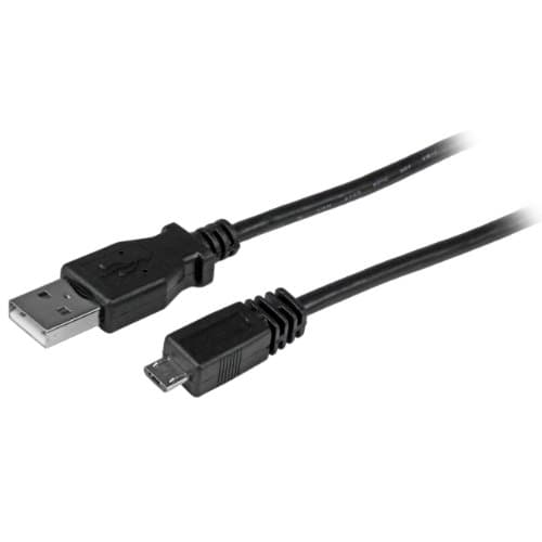 Image of StarTech.com UUSBHAUB10 10 ft (3 m) USB to Micro USB Cable, USB 2.0 A to Micro B, Black, Micro USB Cable