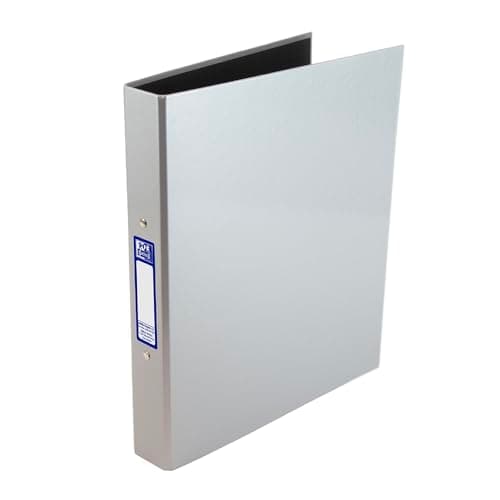 Image of Oxford Premium A4 Ring Binder, Silver Single Folder, 25mm Capacity, Laminated Paper on Board