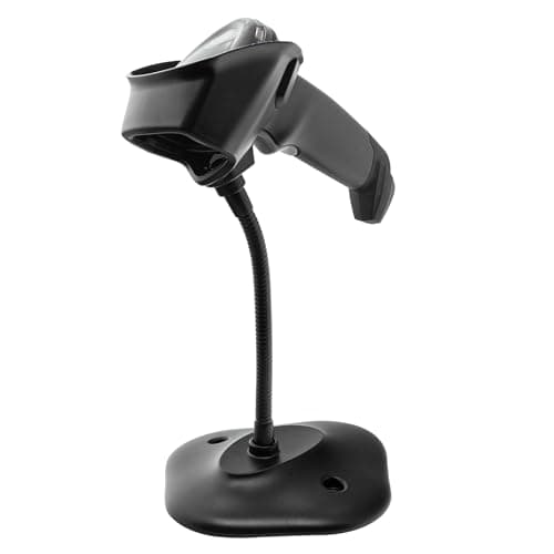 Image of DS2208 Scanner Bracket Stand for Zebra Symbol DS2208 DS2278 DS4308 DS4608 DS8108 Handheld Barcode Scanner, Adjustable Hands Free Holder for Desk Support (20-71043-04R)