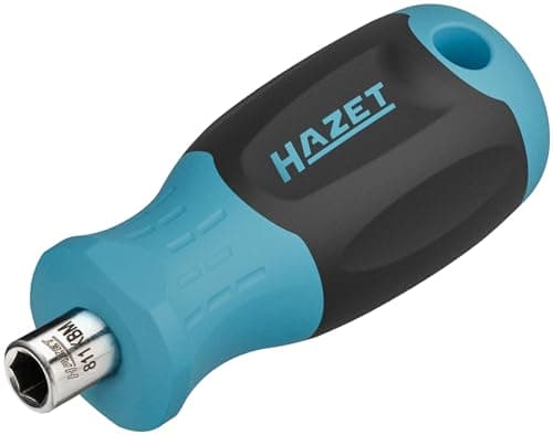 Image of HAZET Bit Holder 811KBM, 70 mm Length, 1/4 Inch Hex Hollow, with Magnetic Bit Holder, for Manual Operation, Non-Slip 3-Component Handle