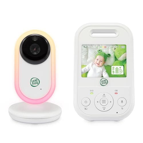 Image of LeapFrog LF2413 Video Baby Monitor with Camera.300m Long Range, Baby Monitor with 2.8" IPS Colour Screen,Soothing Sounds,2x Zoom,Temperature Sensor,Noise Activation Mode, Intercom,Long Battery Life