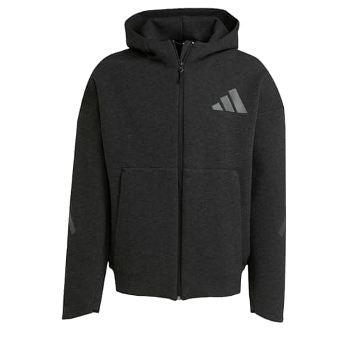 Image of adidas Mens Z.N.E. Premium Full Zip Hoodie Black Melenge S