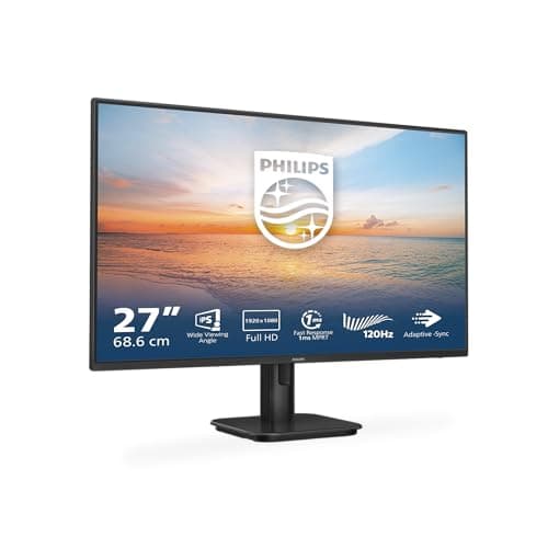 Image of Philips 27E1N1100A - 27 Inch FHD Monitor, 100Hz, IPS, 4ms, Speakers, LowBlue mode, FlickerFree (1920 x 1080, 250 cd/m², VGA/HDMI 1.4)