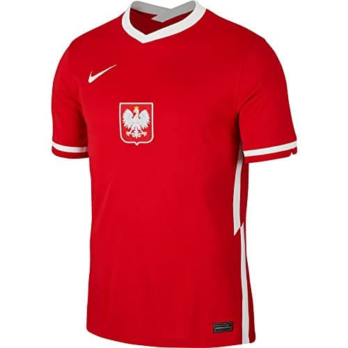 Image of Nike Poland 2020 Stadium Away T-Shirt Sport Red/White S
