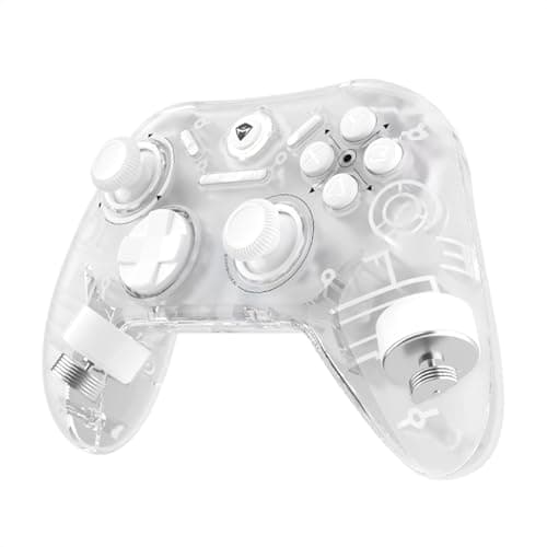 Image of Machenike G1Pro Wireless Gaming Controller with TMR Joystick＆Triggers, Bluetooth Gamepad PC Controller for Windows, Android, iOS, Switch,6 Gyroscope, White