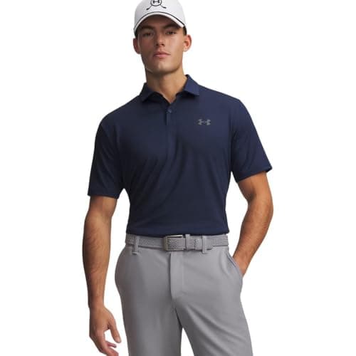 Image of Under Armour Men's Matchplay Polo Shirt, Academy/Pitch Gray, M