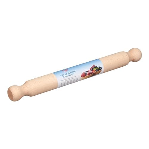 Image of Tala Beechwood 40cm Rolling Pin, Durable and Smooth Finish, Ergonomic Handle, Ideal for Rolling Dough for Cookies, Pies, Pastries, and More, Eco-Friendly Beige Design