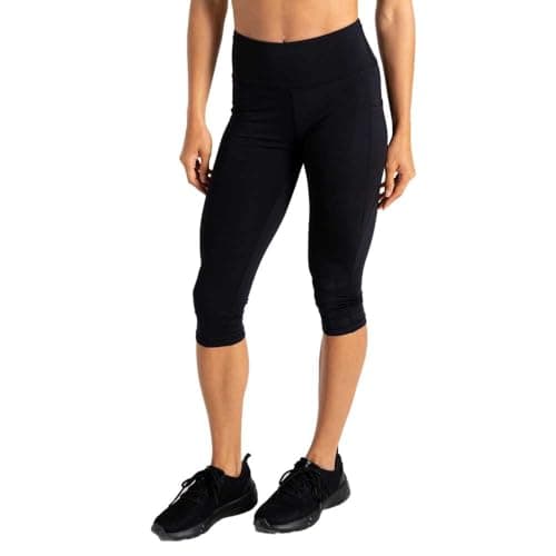 Image of Dare2b Women's Influential II 3/4 Gym Leggings, UV Protected Quick Dry Cycling Pants