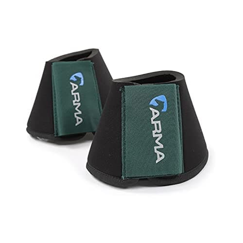 Image of Shires Arma Neoprene Over Reach Boots - Green: Full