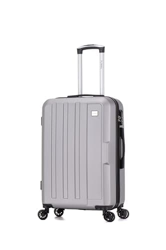 Image of 55x35x20 Cabin Suitcase Carry on Suitcase Hard Shell Hand Luggage Cabin Bag Case Approved For Ryanair EasyJet 2 Small Fits 8kg 10kg 35 Litre Capacity + 3 Digit Lock + Telescopic Handle Cabin Luggage