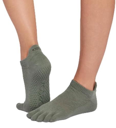 Image of Toe Sox Women's Ft Low Rise Yoga Socks (1 Pair), Ivy Field, S