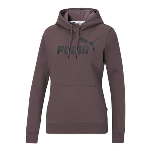 Image of PUMA Women's Essentials Logo Fleece Hoodie (Available in Plus Sizes), Dusty Plum, Large