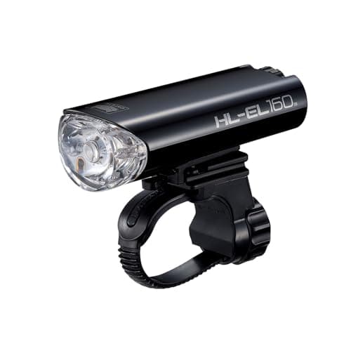 Image of CatEye EL, 160, Super Bright LED Bicycle Front Lights, OptiCube Technology, IPX7 Waterproof Rated, FlexTight Easy Fit Bracket, Battery Powered, Cycling Lights