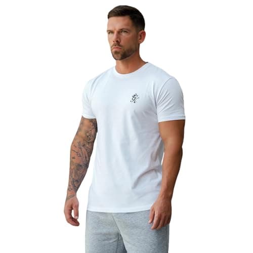 Image of Gym King Fundamental Jersey Tee - White (UK, Alpha, XL, Regular, Regular, White)