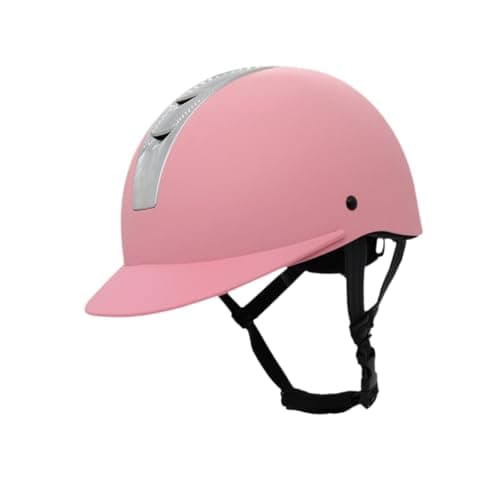 Image of Sharplace Equestrian Helmet Horse Equipment Bike Helmet Summer Lightweight Protective Gear Trendy Comfortable Breathable Equestrian Hat, S Pink