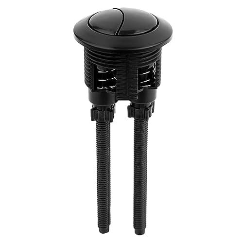 Image of Ultra Toilet Push Button Flush Replacement Dual Flush Cistern Valve, Ideal Replacement Round Flush Button Kit & More for Standard Dual Button Mechanism UK Toilets WC Double Push Down Flusher Button