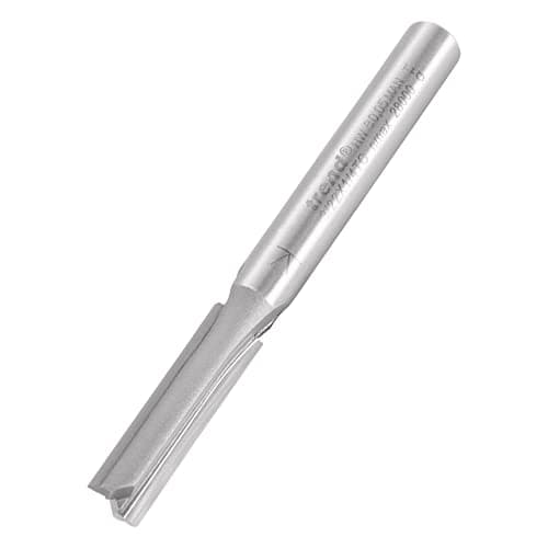 Image of Trend Professional Straight Two Flute Router Cutter, 1/4 Inch Shank, 6.3mm Cut Diameter, 25mm Cut Length, Tungsten Carbide Tipped, 3/22X1/4TC