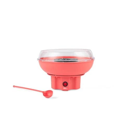 Image of Giles & Posner Candyfloss Maker – Funfair Style Cotton Candy Machine for Kids, Fluffy Candyfloss in Minutes, Non-Slip Feet, Measuring Spoon and Sticks Included, 26.5 cm Bowl Size, 400 W, Sweet Treats